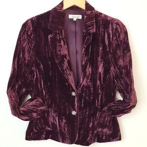 70s’ Vintage Blazer Crushed Purple Velvet